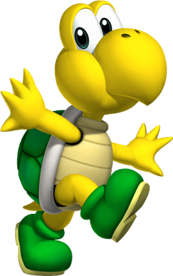 Koopa Troopa [Super Mario] - animal rampant - animaux - smiley émoticône émoji cartoon clipart illustration - artémotic