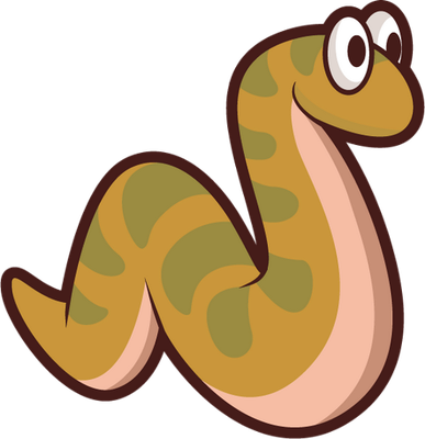 serpent - animal rampant - animaux - smiley émoticône émoji cartoon clipart illustration - artémotic