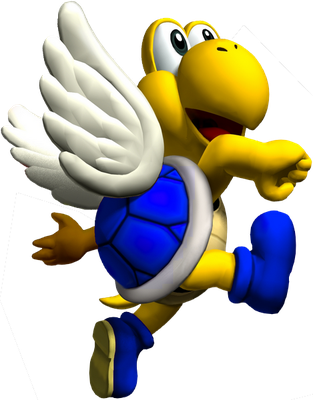 Koopa Paratroopa [Super Mario] - animal rampant - animaux - smiley émoticône émoji cartoon clipart illustration - artémotic