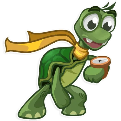 tortue terrestre - animal rampant - animaux - smiley émoticône émoji cartoon clipart illustration - artémotic