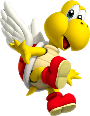 Koopa Paratroopa [Super Mario] - animal rampant - animaux - smiley émoticône émoji cartoon clipart illustration - artémotic