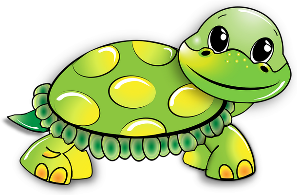 tortue terrestre - animal rampant - animaux - smiley émoticône émoji cartoon clipart illustration - artémotic