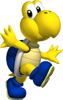 Koopa Troopa [Super Mario] - animal rampant - animaux - smiley émoticône émoji cartoon clipart illustration - artémotic