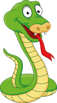 serpent - animal rampant - animaux - smiley émoticône émoji cartoon clipart illustration - artémotic