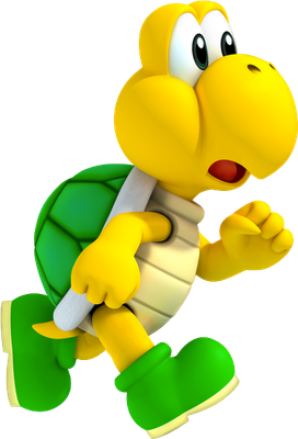 Koopa Troopa [Super Mario] - animal rampant - animaux - smiley émoticône émoji cartoon clipart illustration - artémotic