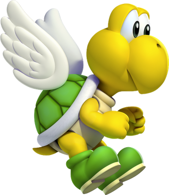 Koopa Paratroopa [Super Mario] - animal rampant - animaux - smiley émoticône émoji cartoon clipart illustration - artémotic