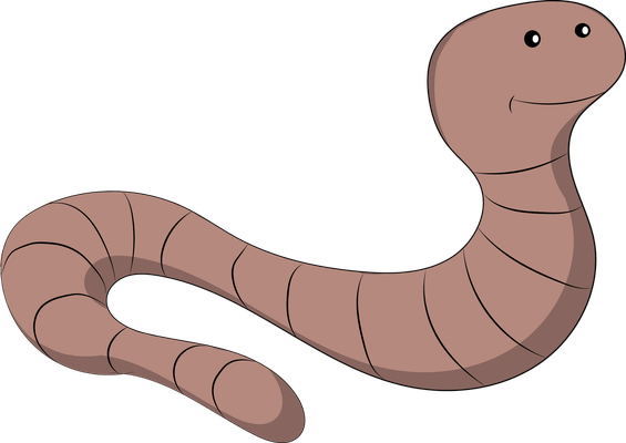 ver - animal rampant - animaux - smiley émoticône émoji cartoon clipart illustration - artémotic