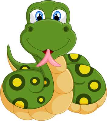 serpent - animal rampant - animaux - smiley émoticône émoji cartoon clipart illustration - artémotic