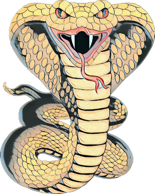 serpent - animal rampant - animaux - smiley émoticône émoji cartoon clipart illustration - artémotic