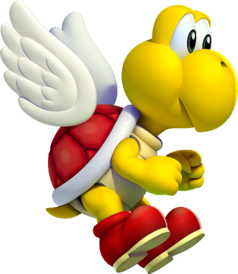 Koopa Paratroopa [Super Mario] - animal rampant - animaux - smiley émoticône émoji cartoon clipart illustration - artémotic