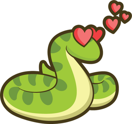 serpent - animal rampant - animaux - smiley émoticône émoji cartoon clipart illustration - artémotic