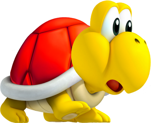 Koopa Troopa [Super Mario] - animal rampant - animaux - smiley émoticône émoji cartoon clipart illustration - artémotic