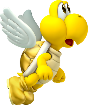 Koopa Paratroopa [Super Mario] - animal rampant - animaux - smiley émoticône émoji cartoon clipart illustration - artémotic