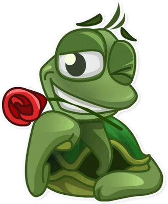 tortue terrestre - animal rampant - animaux - smiley émoticône émoji cartoon clipart illustration - artémotic