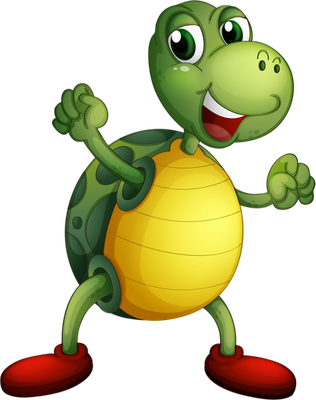 tortue terrestre - animal rampant - animaux - smiley émoticône émoji cartoon clipart illustration - artémotic