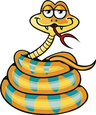 serpent - animal rampant - animaux - smiley émoticône émoji cartoon clipart illustration - artémotic