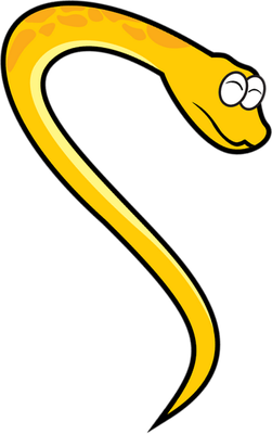 serpent - animal rampant - animaux - smiley émoticône émoji cartoon clipart illustration - artémotic