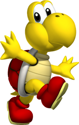 Koopa Troopa [Super Mario] - animal rampant - animaux - smiley émoticône émoji cartoon clipart illustration - artémotic