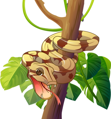 serpent - animal rampant - animaux - smiley émoticône émoji cartoon clipart illustration - artémotic