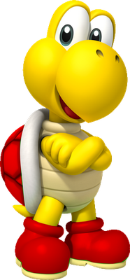 Koopa Troopa [Super Mario] - animal rampant - animaux - smiley émoticône émoji cartoon clipart illustration - artémotic