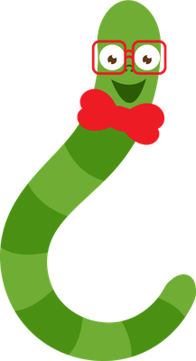 ver - animal rampant - animaux - smiley émoticône émoji cartoon clipart illustration - artémotic