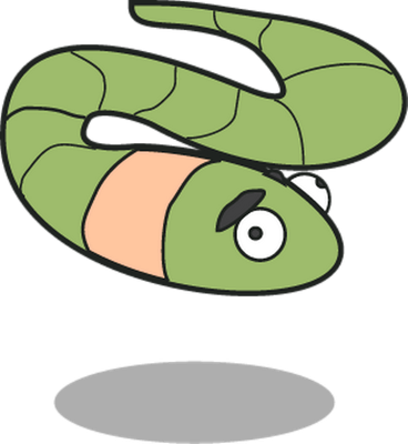 ver - animal rampant - animaux - smiley émoticône émoji cartoon clipart illustration - artémotic