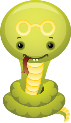 serpent - animal rampant - animaux - smiley émoticône émoji cartoon clipart illustration - artémotic