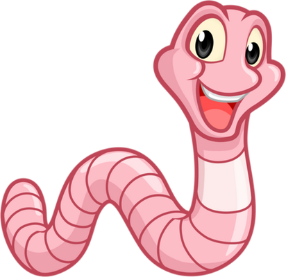 ver - animal rampant - animaux - smiley émoticône émoji cartoon clipart illustration - artémotic
