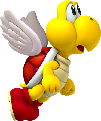 Koopa Paratroopa [Super Mario] - animal rampant - animaux - smiley émoticône émoji cartoon clipart illustration - artémotic