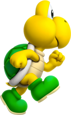 Koopa Troopa [Super Mario] - animal rampant - animaux - smiley émoticône émoji cartoon clipart illustration - artémotic
