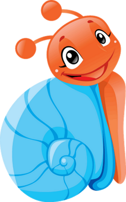 escargot - animal rampant - animaux - smiley émoticône émoji cartoon clipart illustration - artémotic