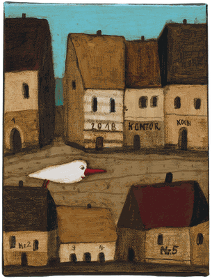 Die Nr.1 in dieser Stadt · Acryl/Leinwand · 18x24cm
