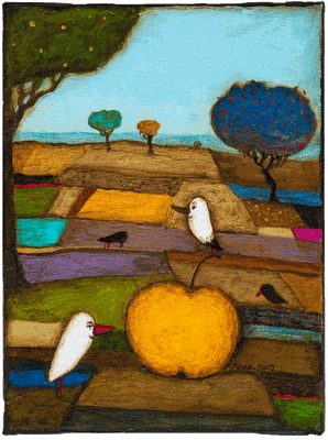 Ernte Dank · Acryl/ Leinwand · 18 x 24 cm