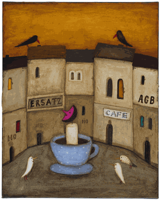 Nachtcaffee · Acryl/Leinwand · 40x50cm