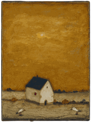 Wieder zuhause · Acryl/Leinwand · 18 x 24 cm
