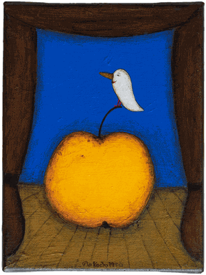 Wo ist Adam? · Acryl/ Leinwand 18 x 24 cm