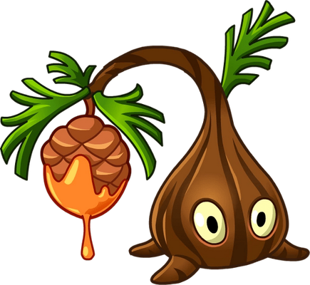 arbre [Plants vs Zombies] - nature - environnement - smiley émoticône émoji cartoon clipart illustration - artémotic