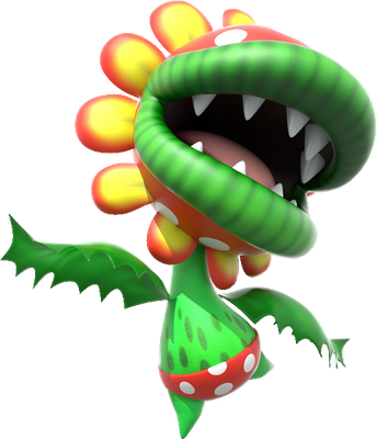 Petey Piranha [Super Mario] - nature - environnement - smiley émoticône émoji cartoon clipart illustration - artémotic