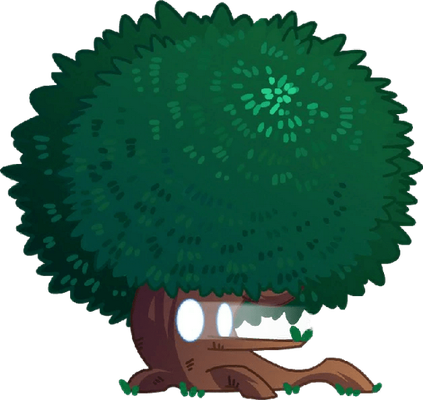 arbre [Plants vs Zombies] - nature - environnement - smiley émoticône émoji cartoon clipart illustration - artémotic