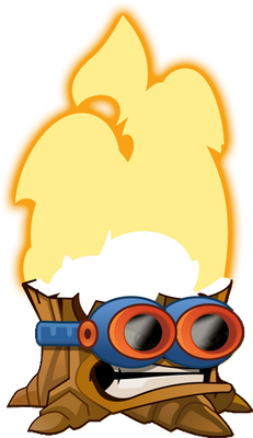 arbre [Plants vs Zombies] - nature - environnement - smiley émoticône émoji cartoon clipart illustration - artémotic
