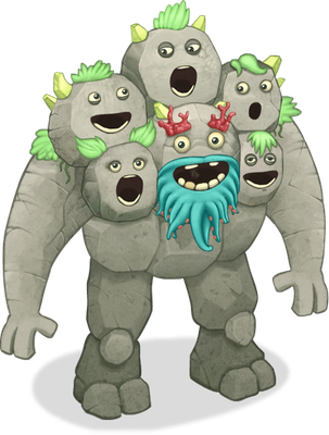 Quarrister [My Singing Monsters] - nature - environnement - smiley émoticône émoji cartoon clipart illustration - artémotic