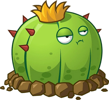 cactus [Plants vs Zombies] - nature - environnement - smiley émoticône émoji cartoon clipart illustration - artémotic