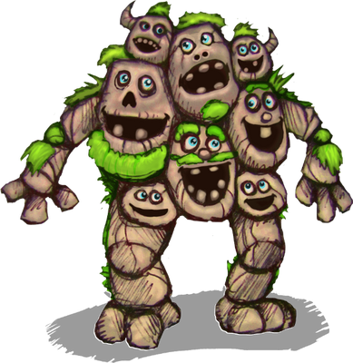 Quarrister [My Singing Monsters] - nature - environnement - smiley émoticône émoji cartoon clipart illustration - artémotic