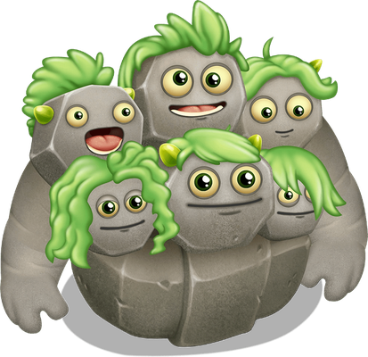 Quarrister [My Singing Monsters] - nature - environnement - smiley émoticône émoji cartoon clipart illustration - artémotic