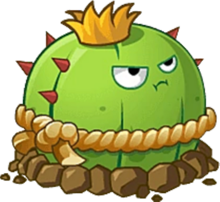 cactus [Plants vs Zombies] - nature - environnement - smiley émoticône émoji cartoon clipart illustration - artémotic