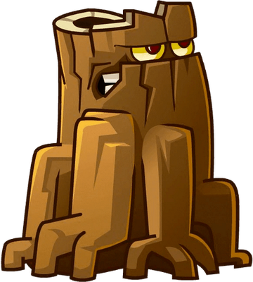 arbre [Plants vs Zombies] - nature - environnement - smiley émoticône émoji cartoon clipart illustration - artémotic