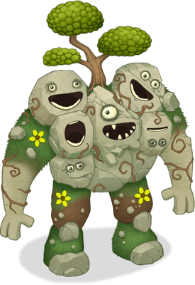 Quarrister [My Singing Monsters] - nature - environnement - smiley émoticône émoji cartoon clipart illustration - artémotic