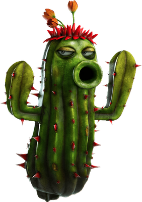 cactus [Plants vs Zombies] - nature - environnement - smiley émoticône émoji cartoon clipart illustration - artémotic