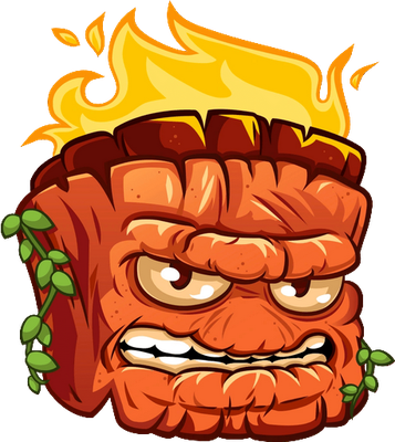 arbre [Plants vs Zombies] - nature - environnement - smiley émoticône émoji cartoon clipart illustration - artémotic