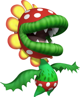 Petey Piranha [Super Mario] - nature - environnement - smiley émoticône émoji cartoon clipart illustration - artémotic